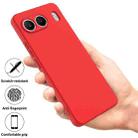 For OnePlus Nord 4 Pure Color Liquid Silicone Shockproof Phone Case(Red) - 2