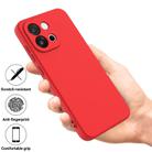 For OnePlus 13T / 13s Pure Color Liquid Silicone Shockproof Phone Case(Red) - 2
