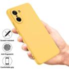 For OnePlus Nord CE5 / Ace 5 Racing Pure Color Liquid Silicone Shockproof Phone Case(Yellow) - 2