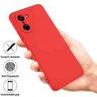 For OnePlus Nord CE5 / Ace 5 Racing Pure Color Liquid Silicone Shockproof Phone Case(Red) - 2