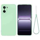 For OnePlus Nord CE5 / Ace 5 Racing Pure Color Liquid Silicone Shockproof Phone Case(Green) - 1