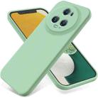 For Honor Magic5 Pro Pure Color Liquid Silicone Shockproof Phone Case(Green) - 1