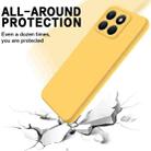 For Honor X8b Pure Color Liquid Silicone Shockproof Phone Case(Yellow) - 3