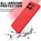 For Honor X8b Pure Color Liquid Silicone Shockproof Phone Case(Red) - 3