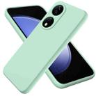 For Honor 90 Smart Pure Color Liquid Silicone Shockproof Phone Case(Green) - 1