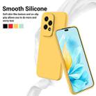 For Honor 200 Lite Global Pure Color Liquid Silicone Shockproof Phone Case(Yellow) - 3