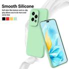 For Honor 200 Lite Global Pure Color Liquid Silicone Shockproof Phone Case(Green) - 3