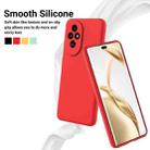 For Honor 200 Pure Color Liquid Silicone Shockproof Phone Case(Red) - 3