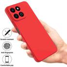 For Honor 200 Smart Pure Color Liquid Silicone Shockproof Phone Case(Red) - 2