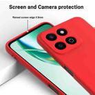 For Honor 200 Smart Pure Color Liquid Silicone Shockproof Phone Case(Red) - 3