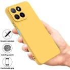 For Honor X5b / X5b Plus Pure Color Liquid Silicone Shockproof Phone Case(Yellow) - 2