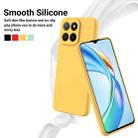 For Honor X5b / X5b Plus Pure Color Liquid Silicone Shockproof Phone Case(Yellow) - 3