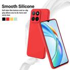 For Honor X5b / X5b Plus Pure Color Liquid Silicone Shockproof Phone Case(Red) - 3