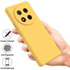 For Honor X9c Pure Color Liquid Silicone Shockproof Phone Case(Yellow) - 2