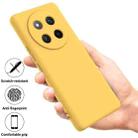 For Honor X60 Pro Pure Color Liquid Silicone Shockproof Phone Case(Yellow) - 2