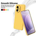 For Honor 300 Pure Color Liquid Silicone Shockproof Phone Case(Yellow) - 3