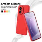 For Honor 300 Pure Color Liquid Silicone Shockproof Phone Case(Red) - 3