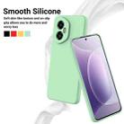 For Honor 300 Pure Color Liquid Silicone Shockproof Phone Case(Green) - 3