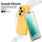 For Honor 300 Ultra / 300 Pro Pure Color Liquid Silicone Shockproof Phone Case(Yellow) - 3