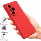 For Honor 300 Ultra / 300 Pro Pure Color Liquid Silicone Shockproof Phone Case(Red) - 2