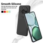 For Honor X9c Smart / X60 Pure Color Liquid Silicone Shockproof Phone Case(Black) - 3