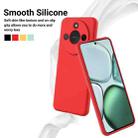 For Honor X9c Smart / X60 Pure Color Liquid Silicone Shockproof Phone Case(Red) - 3