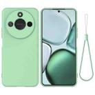 For Honor X9c Smart / X60 Pure Color Liquid Silicone Shockproof Phone Case(Green) - 1