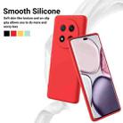 For Honor Magic7 Lite Pure Color Liquid Silicone Shockproof Phone Case(Red) - 3