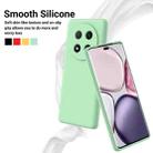 For Honor Magic7 Lite Pure Color Liquid Silicone Shockproof Phone Case(Green) - 3