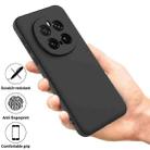 For Honor Magic7 Pro Pure Color Liquid Silicone Shockproof Phone Case(Black) - 2