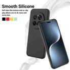 For Honor Magic7 Pro Pure Color Liquid Silicone Shockproof Phone Case(Black) - 3