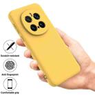 For Honor Magic7 Pro Pure Color Liquid Silicone Shockproof Phone Case(Yellow) - 2