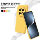For Honor Magic7 Pro Pure Color Liquid Silicone Shockproof Phone Case(Yellow) - 3