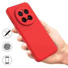 For Honor Magic7 Pro Pure Color Liquid Silicone Shockproof Phone Case(Red) - 2