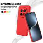 For Honor Magic7 Pro Pure Color Liquid Silicone Shockproof Phone Case(Red) - 3