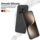 For Honor Magic7 Pure Color Liquid Silicone Shockproof Phone Case(Black) - 3