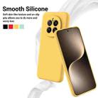 For Honor Magic7 Pure Color Liquid Silicone Shockproof Phone Case(Yellow) - 3