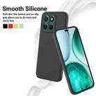 For Honor X8c 4G Pure Color Liquid Silicone Shockproof Phone Case(Black) - 3