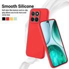 For Honor X8c 4G Pure Color Liquid Silicone Shockproof Phone Case(Red) - 3