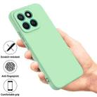 For Honor X8c 4G Pure Color Liquid Silicone Shockproof Phone Case(Green) - 2