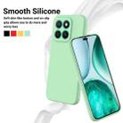 For Honor X8c 4G Pure Color Liquid Silicone Shockproof Phone Case(Green) - 3