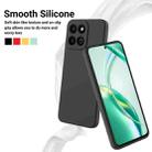 For Honor X6b 5G / Play 60 Plus Pure Color Liquid Silicone Shockproof Phone Case(Black) - 3