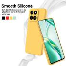 For Honor X6b 5G / Play 60 Plus Pure Color Liquid Silicone Shockproof Phone Case(Yellow) - 3