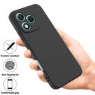 For Honor 400 Lite Pure Color Liquid Silicone Shockproof Phone Case(Black) - 2