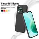 For Honor 400 Lite Pure Color Liquid Silicone Shockproof Phone Case(Black) - 3