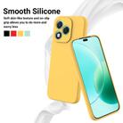 For Honor 400 Lite Pure Color Liquid Silicone Shockproof Phone Case(Yellow) - 3