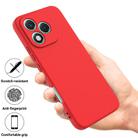 For Honor 400 Lite Pure Color Liquid Silicone Shockproof Phone Case(Red) - 2