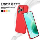 For Honor 400 Lite Pure Color Liquid Silicone Shockproof Phone Case(Red) - 3