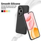 For Honor 400 Pro Global 160.8mm Solid Color Liquid Silicone Dropproof Full Coverage Phone Case(Black) - 3