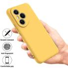 For Honor 400 Pro Global 160.8mm Solid Color Liquid Silicone Dropproof Full Coverage Phone Case(Yellow) - 2